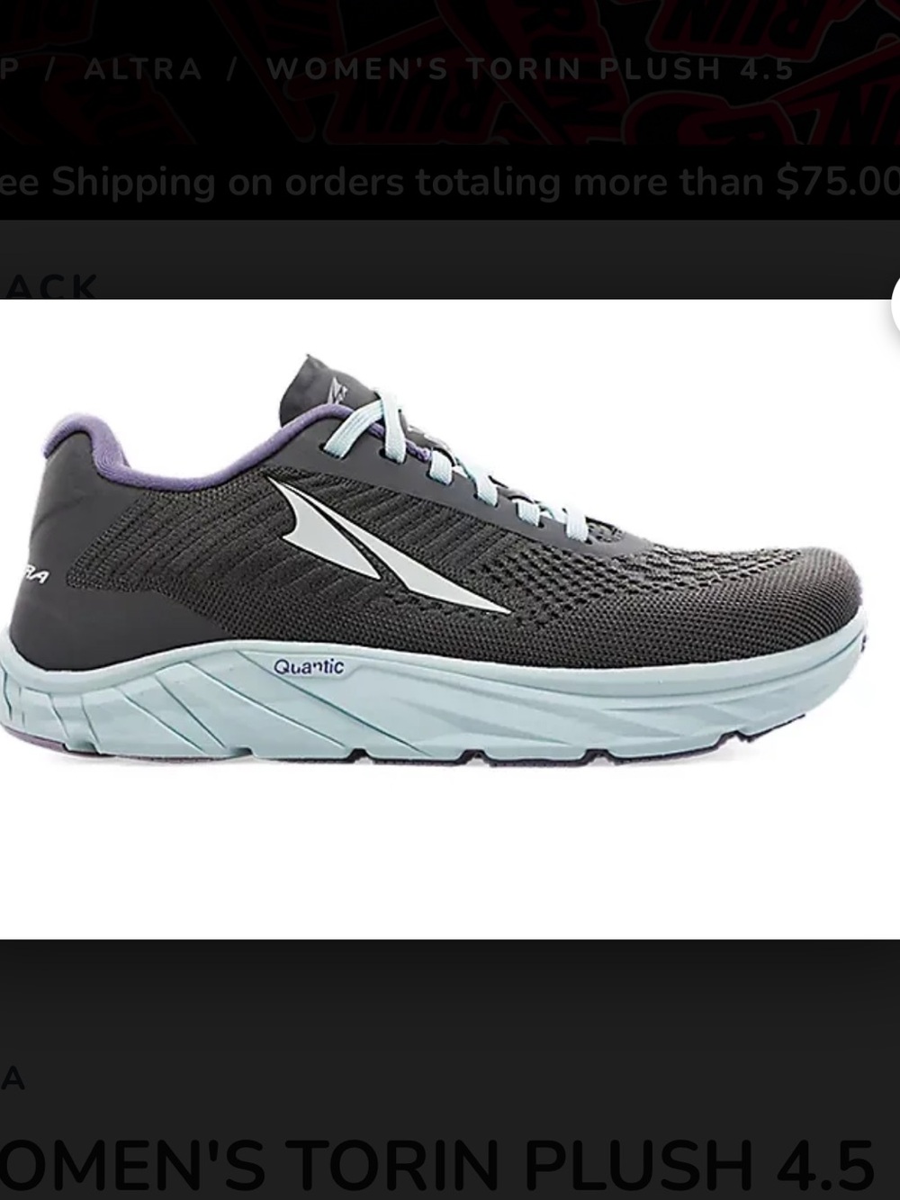 Altra WOMEN'S TORIN PLUSH 4.5 sneakers size 10